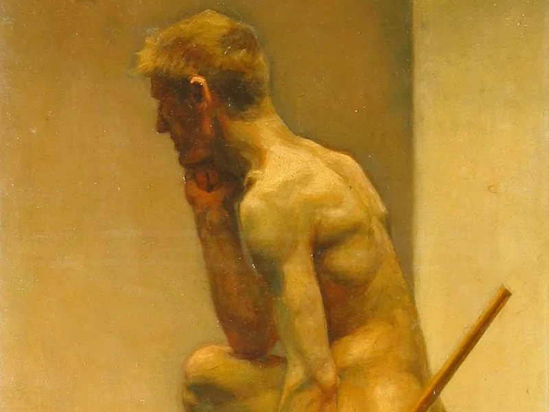1874-Carl Stilling - Studio di un uomo